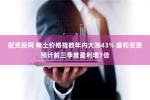 配资股网 稀土价格指数年内大涨43% 盛和资源预计前三季度盈利增7倍