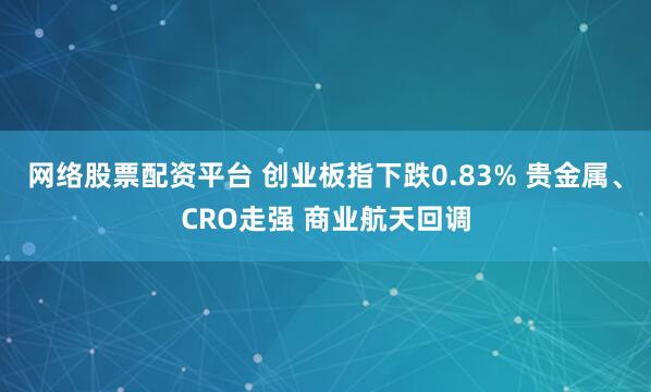 网络股票配资平台 创业板指下跌0.83% 贵金属、CRO走强 商业航天回调