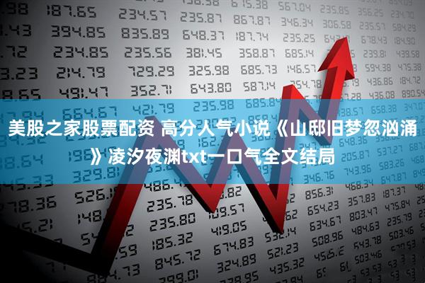 美股之家股票配资 高分人气小说《山邸旧梦忽汹涌》凌汐夜渊txt一口气全文结局