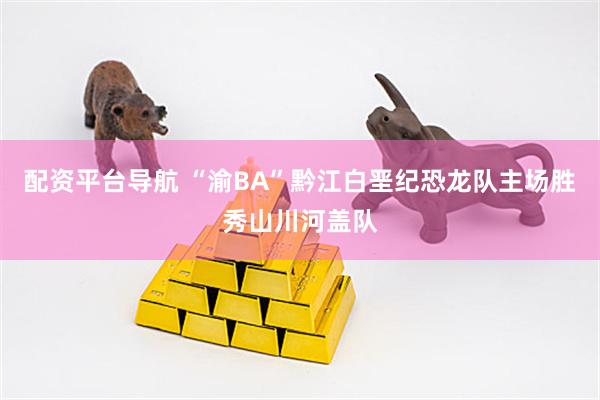 配资平台导航 “渝BA”黔江白垩纪恐龙队主场胜秀山川河盖队